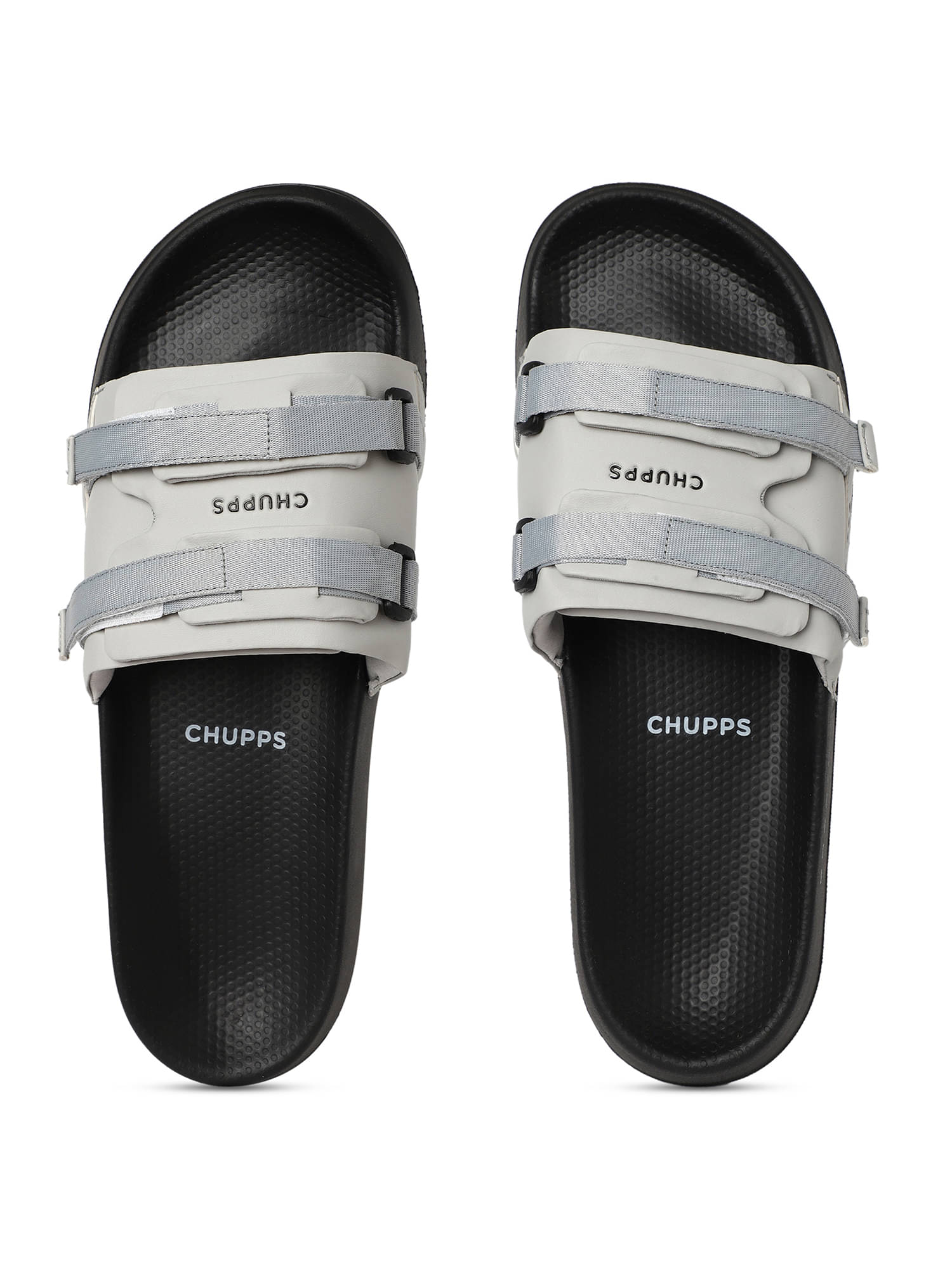     			CHUPPS Dark Grey Men's Slide Flip Flop