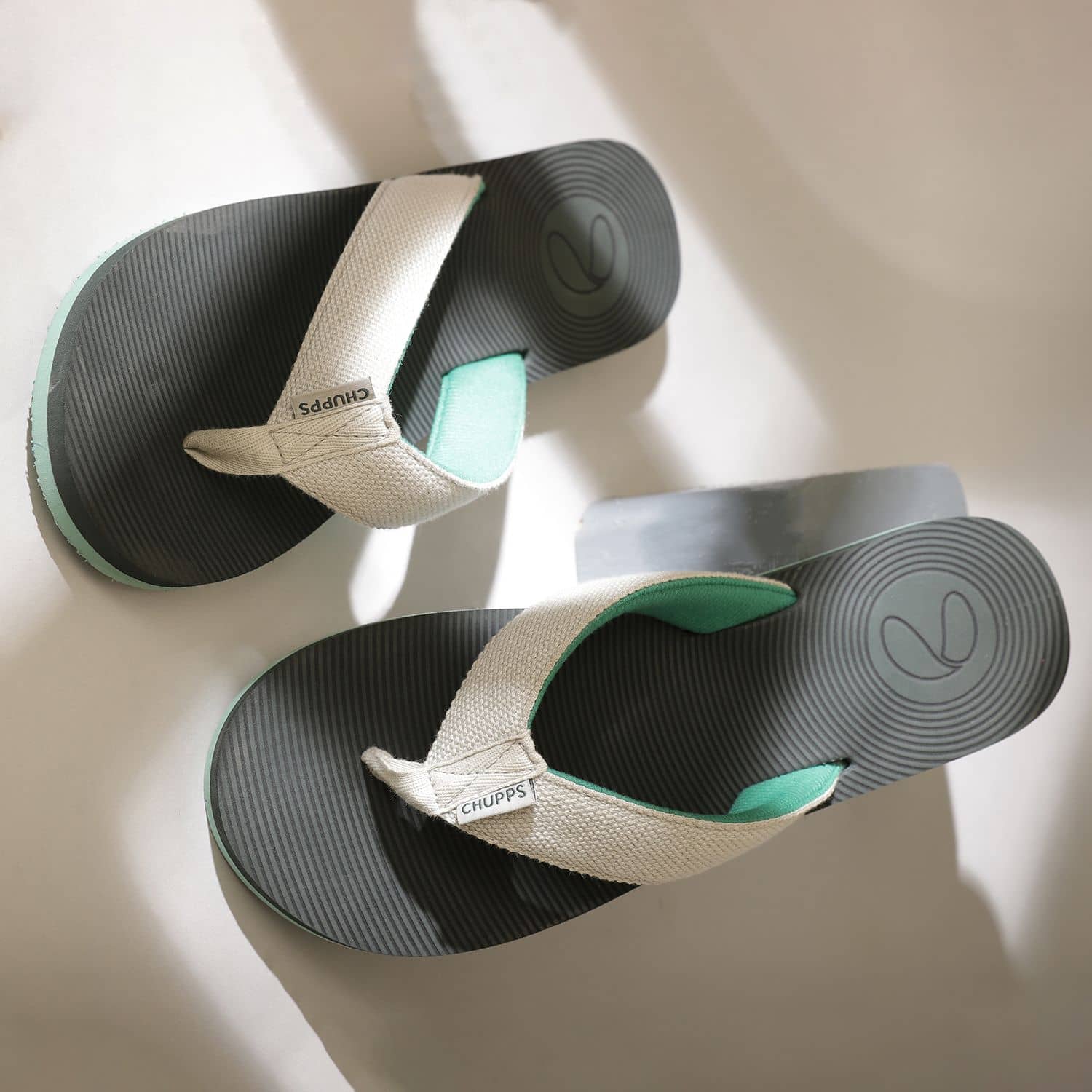 CHUPPS Light Grey Men's Slide Flip Flop