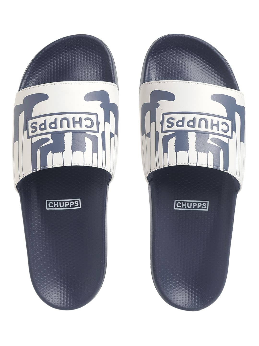 CHUPPS Navy Blue Men's Slide Flip Flop