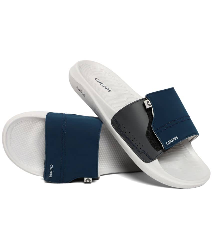 CHUPPS Navy Men's Slide Flip Flop