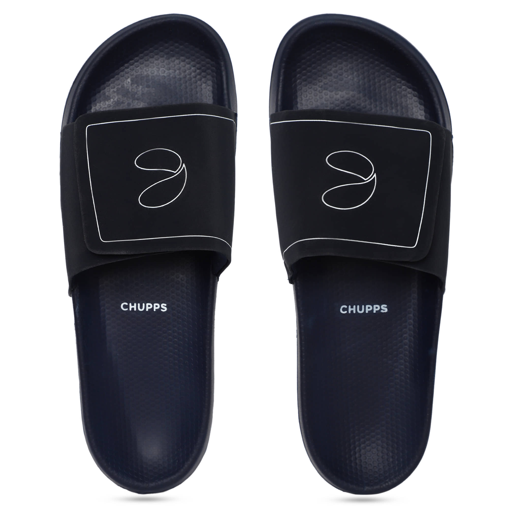 CHUPPS Dark Grey Men's Slide Flip Flop