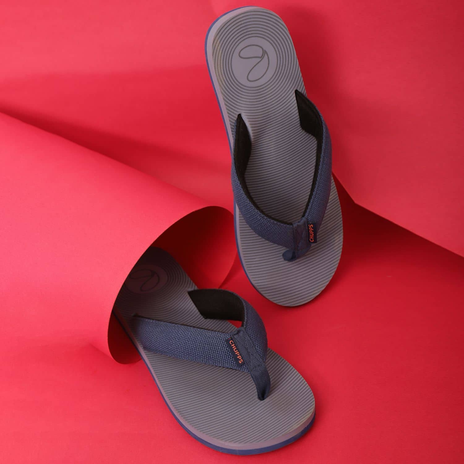 CHUPPS Purple Men's Slide Flip Flop