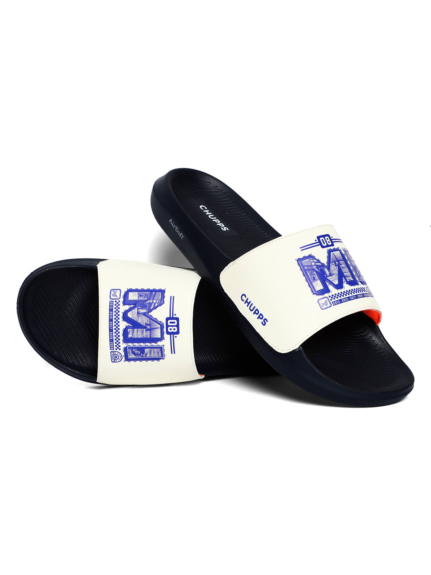 CHUPPS White Men's Slide Flip Flop