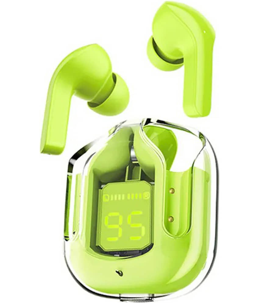 COREGENIX Ultrapods Bluetooth True Wireless (TWS) In Ear 8 Hours Playback Powerfull bass IPX4(Splash & Sweat Proof) Green