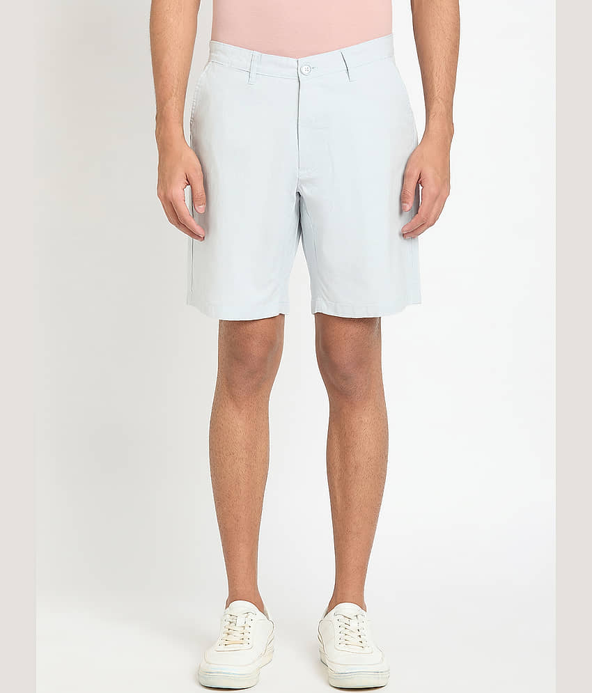 Club York Blue Cotton Blend Men's Shorts ( Pack of 1 ) - Shorts | Buy online on ZillyBuy