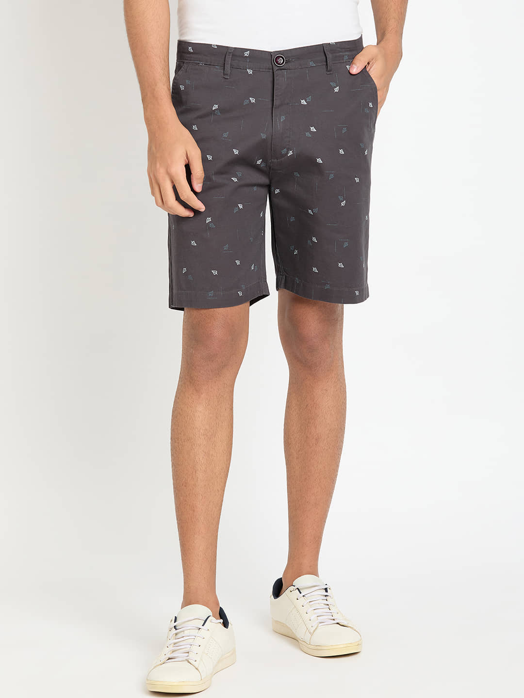 Club York Grey Cotton Blend Men's Shorts ( Pack of 1 ) - Shorts | Buy online on ZillyBuy