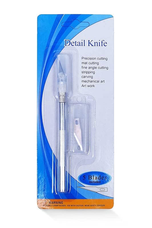 ECLET Detail Pen Knife With 5 Interchangeable Sharp Blades For Carving/Mat Cutting &Paper Cutting (code 20