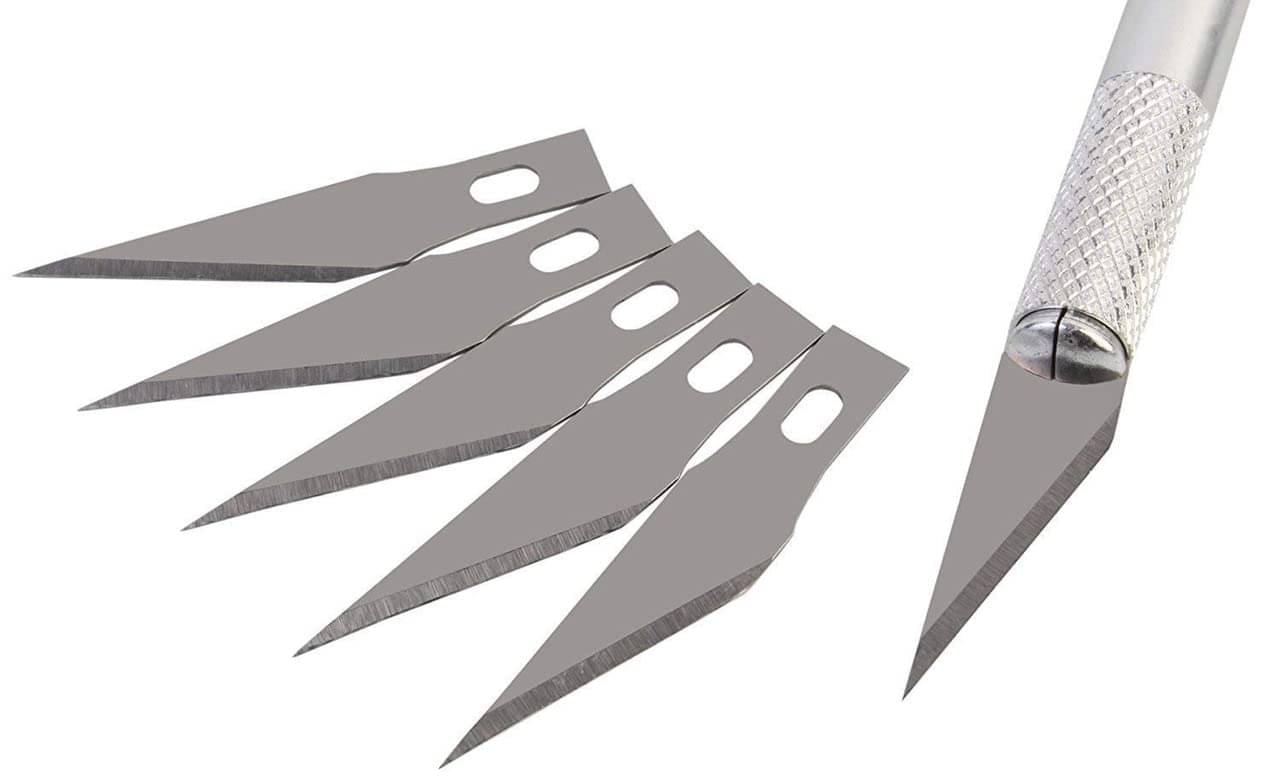 ECLET Detail Pen Knife With 5 Interchangeable Sharp Blades For Carving/Mat Cutting &Paper Cutting (code 19 ECLET Detail Pen Knife With 5 Interchangeable Sharp Blades For Carving/Mat Cutting &Paper Cutting (code 19