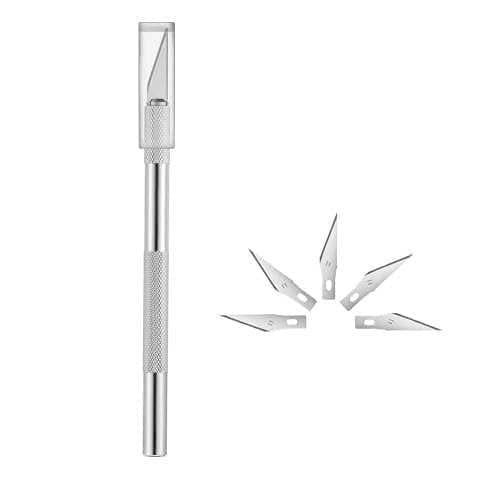 ECLET Detail Pen Knife With 5 Interchangeable Sharp Blades For Carving/Mat Cutting &Paper Cutting