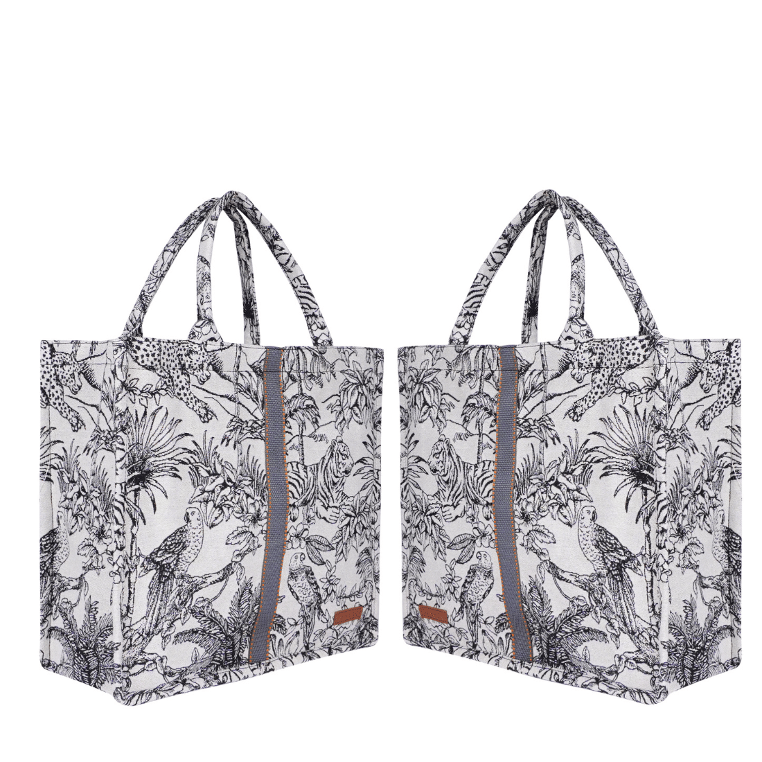     			ENSAC Handheld Bag Cotton Set of 2 ( Light Grey )