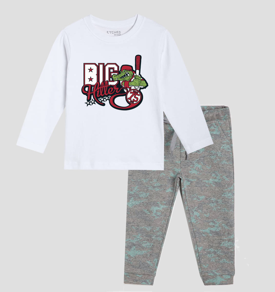 ETCHED DESIGN Pack of 2 Boys 100% Cotton Tracksuit ( Multi )     			ETCHED DESIGN Pack of 2 Boys 100% Cotton Tracksuit ( Multi )