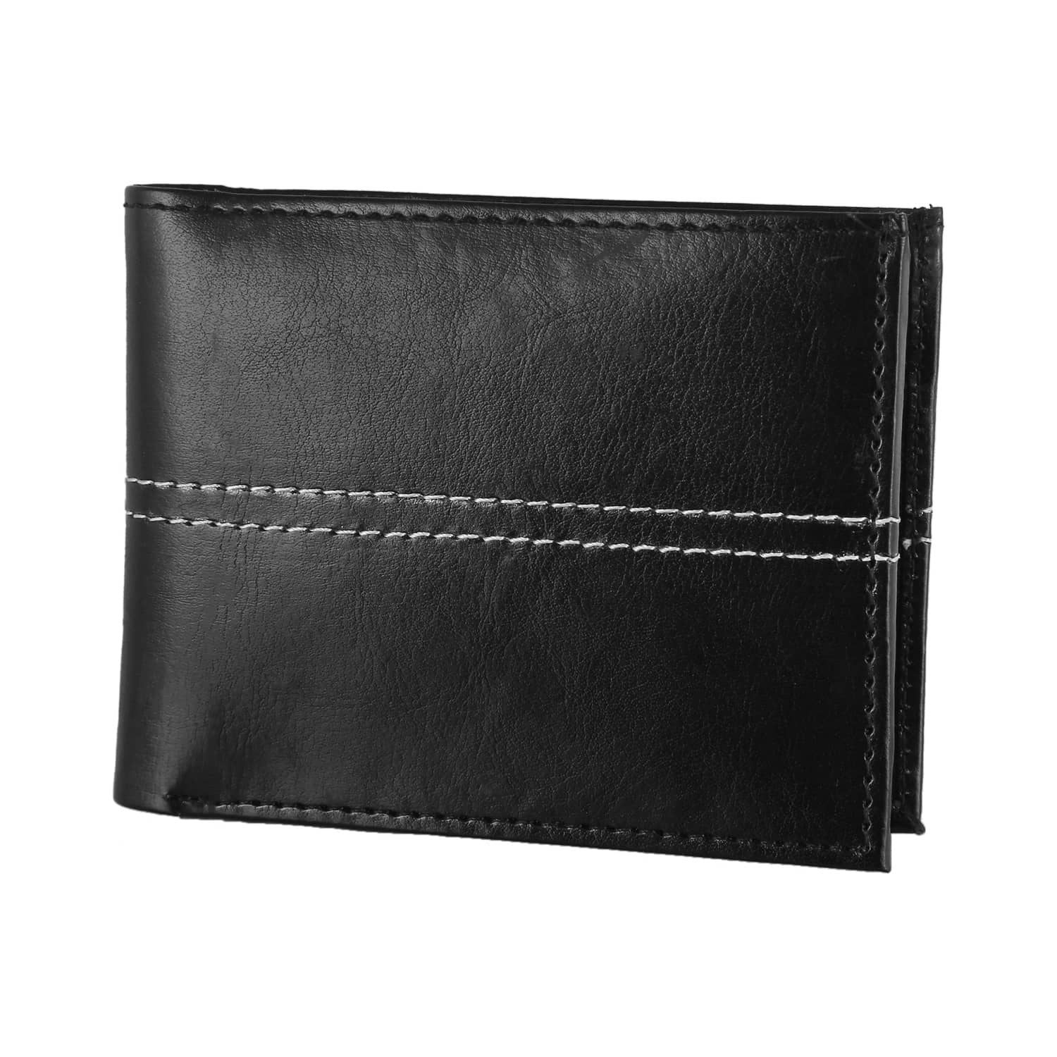 Eugenie Club Black Leather Men's Two Fold Wallet,Regular Wallet,RFID Wallet ( Pack of 1 ) - Handbags | Buy online on ZillyBuy