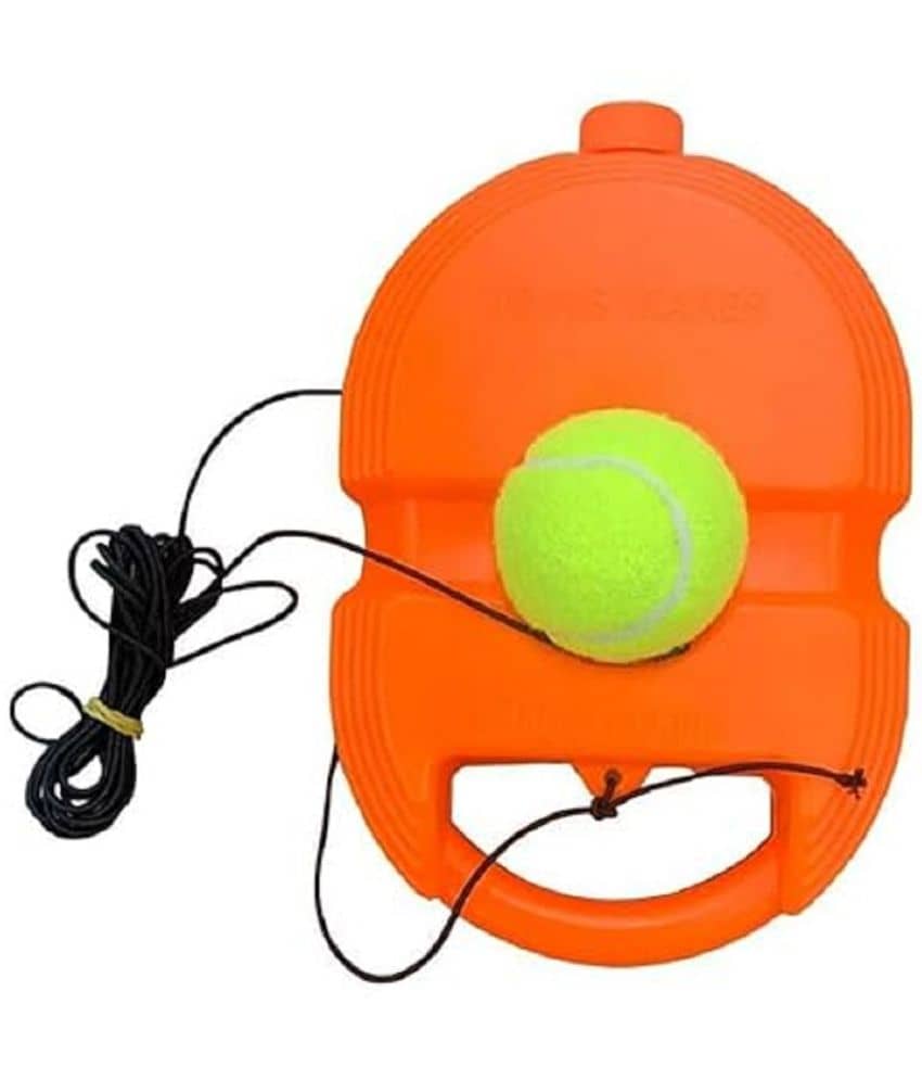 FEDIFU  Tennis Trainer Rebound Ball with String Solo Tennis Trainer Set Self Tennis Practice Ball with String Cricket Trainer Rebound Ball with Rope Fill Sand or Water