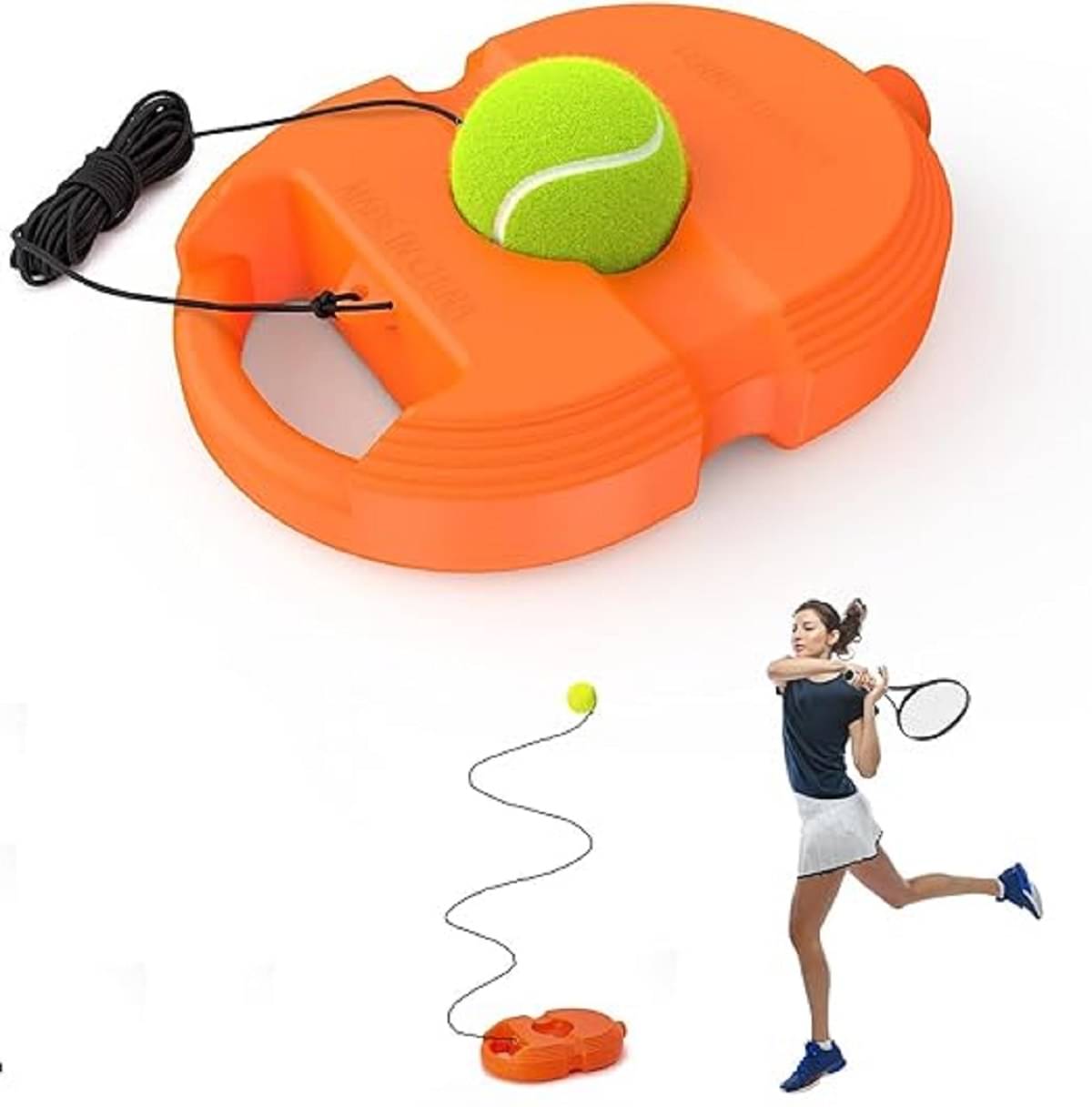     			FEDIFU  Tennis Trainer Rebound Ball with String Solo Tennis Trainer Set Self Tennis Practice Ball with String Cricket Trainer Rebound Ball with Rope Fill Sand or Water