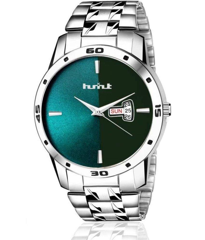     			HMXT Silver Stainless Steel Analog Men's Watch