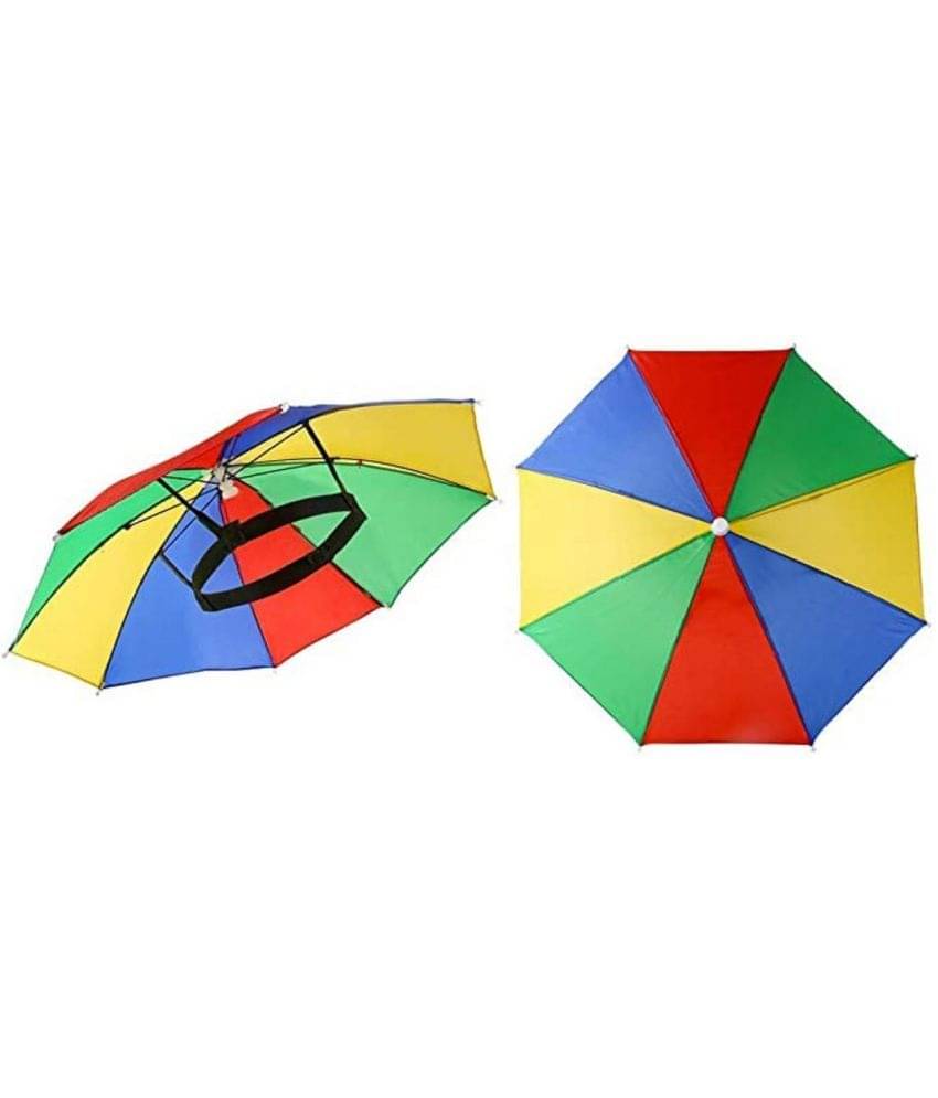 Infispace Headwear Cap Umbrella Multi Color Soft Durable, Adjustable Elastic, (21) Size Fits All Ages Plastic Hat Cap Umbrella for Kids, Men/Women and Adults Rain Protection Headwear Hat Umbrella (Multi) Pack of 1 Infispace Headwear Cap Umbrella Multi Color Soft Durable, Adjustable Elastic, (21) Size Fits All Ages Plastic Hat Cap Umbrella for Kids, Men/Women and Adults Rain Protection Headwear Hat Umbrella (Multi) Pack of 1