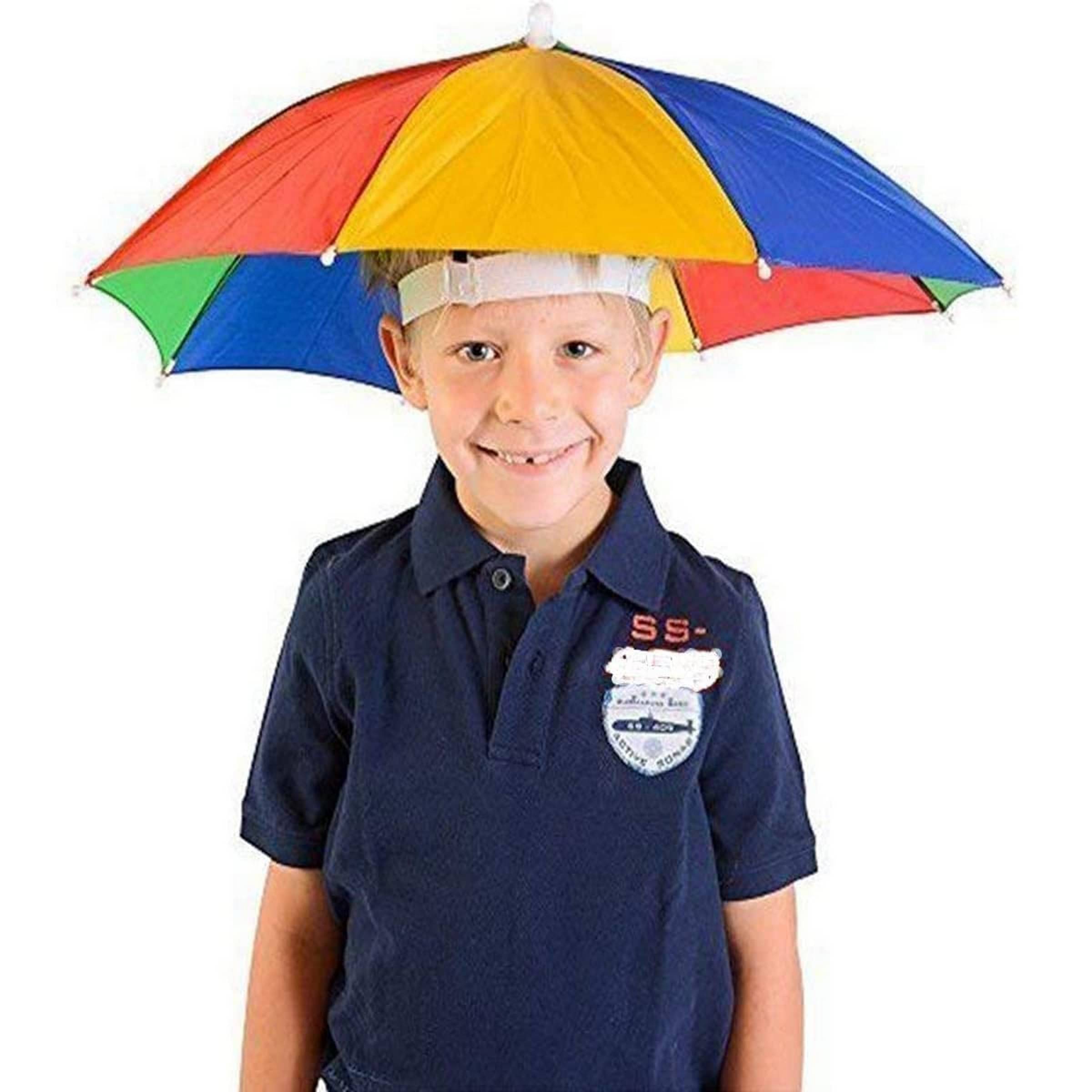 Infispace Headwear Cap Umbrella Multi Color Soft Durable, Adjustable Elastic, (21) Size Fits All Ages Plastic Hat Cap Umbrella for Kids, Men/Women and Adults Rain Protection Headwear Hat Umbrella (Multi) Pack of 1 Infispace Headwear Cap Umbrella Multi Color Soft Durable, Adjustable Elastic, (21) Size Fits All Ages Plastic Hat Cap Umbrella for Kids, Men/Women and Adults Rain Protection Headwear Hat Umbrella (Multi) Pack of 1