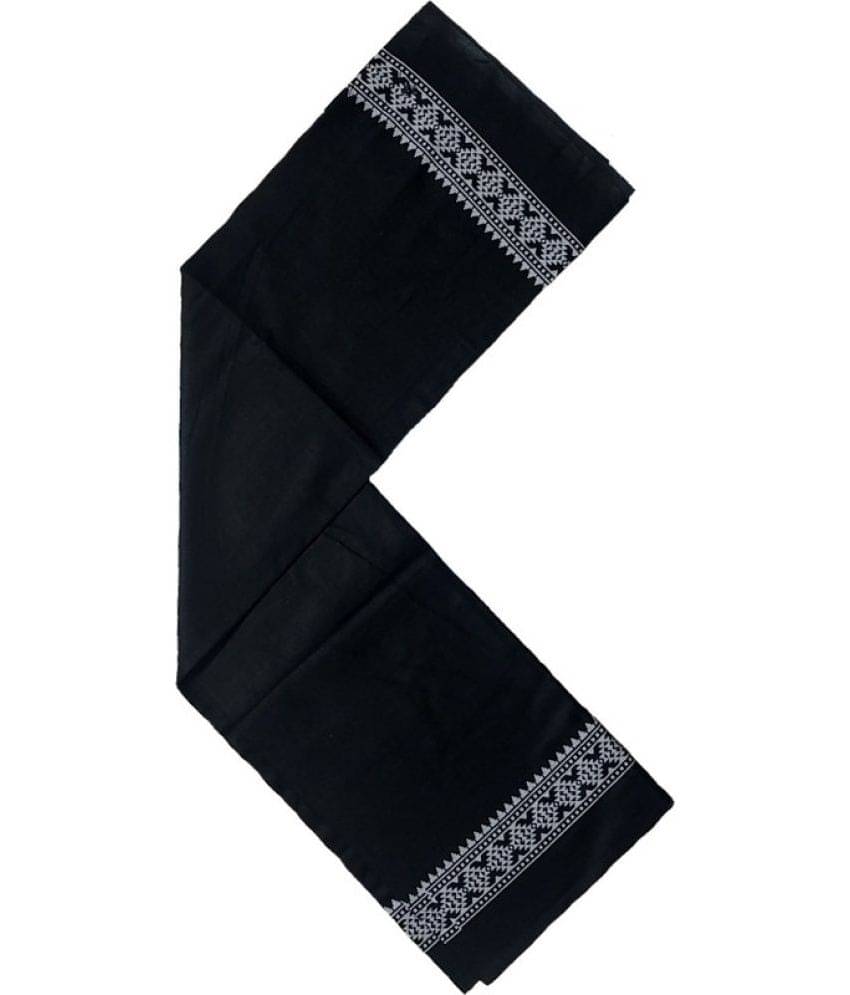     			Mk weaves Cotton Printed Below 300 -GSM Bath Towel ( Pack of 1 ) - Black