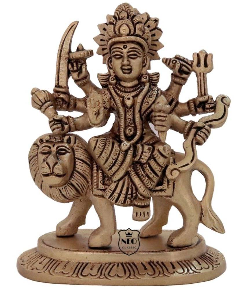     			Neo Classic Brass Goddess Durga Idol ( 14 cm )