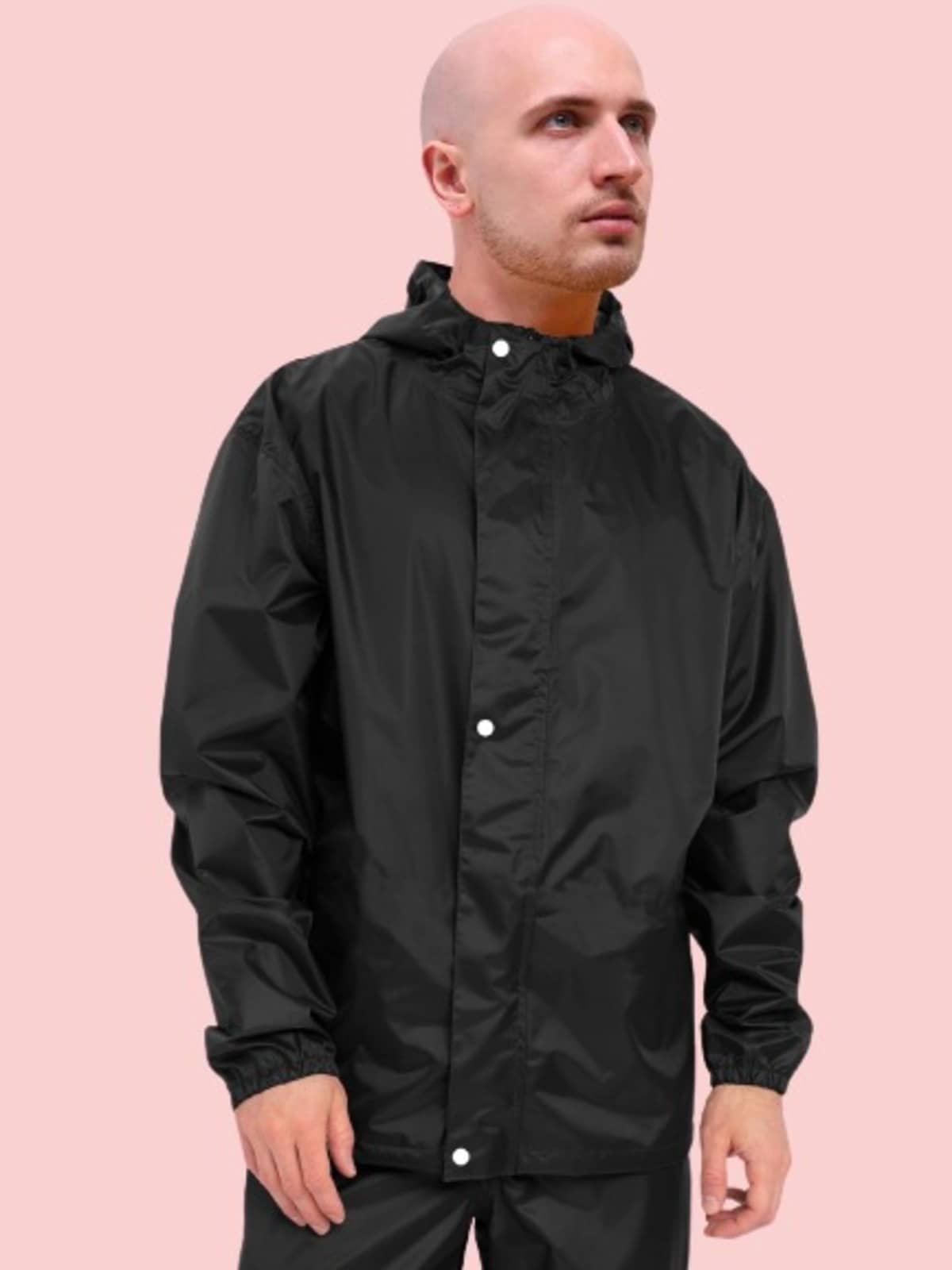 PP Kurtis Black Polyester Men's Rain Suit ( Pack of 1 )
