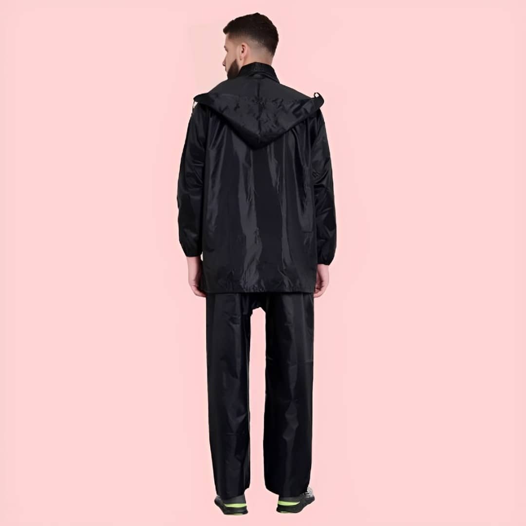 PP Kurtis Black Polyester Men's Rain Suit ( Pack of 1 )