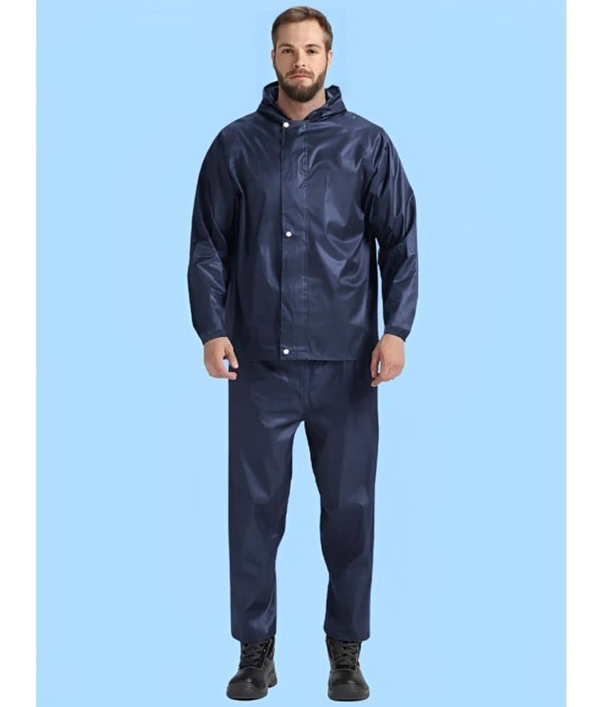 PP Kurtis Navy Polyester Men's Rain Suit ( Pack of 1 )