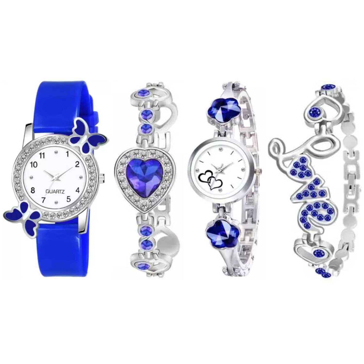 REESKY Blue Metal Analog Womens Watch