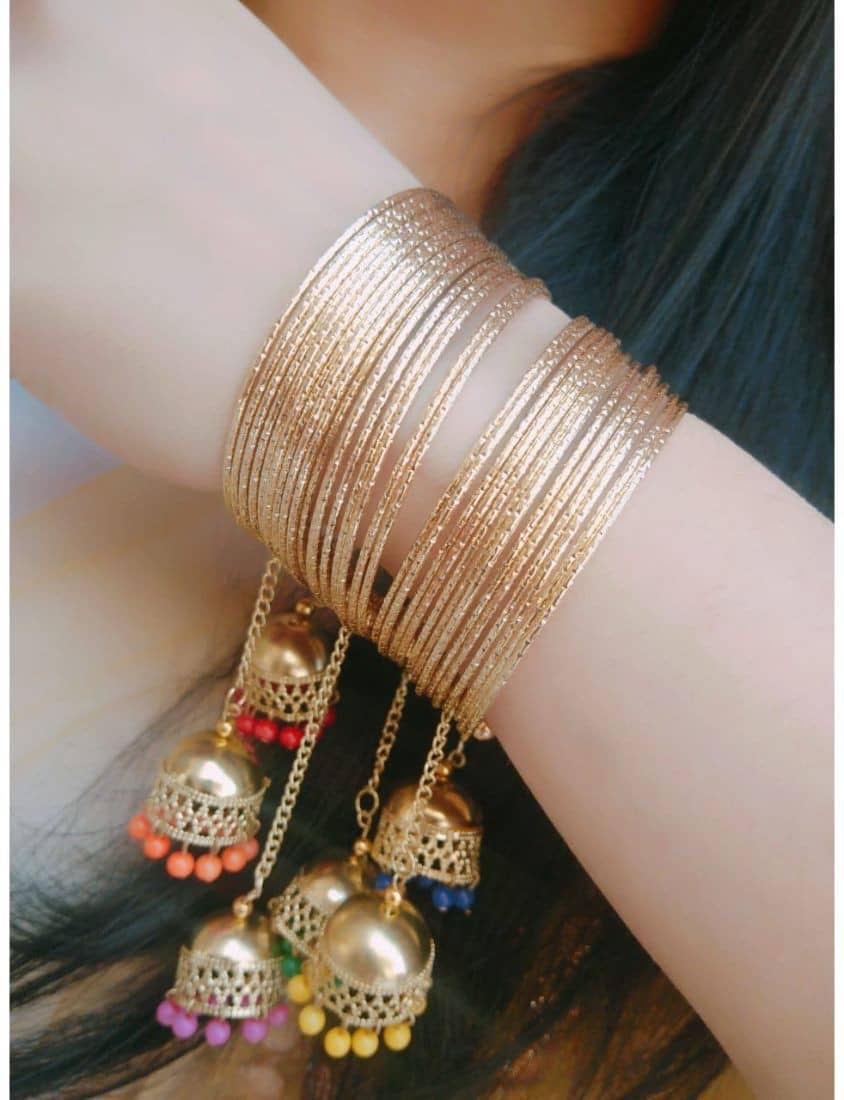 Samridhi DC Gold Bracelet ( Pack of 1 ) - Bangles & Bracelets | Buy online on ZillyBuy