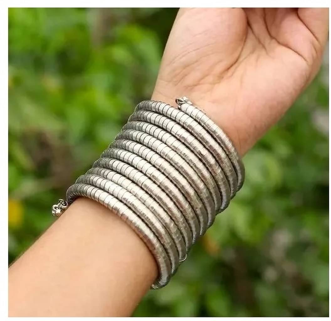 Samridhi DC Silver Bangle ( Pack of 1 ) Samridhi DC Silver Bangle ( Pack of 1 )