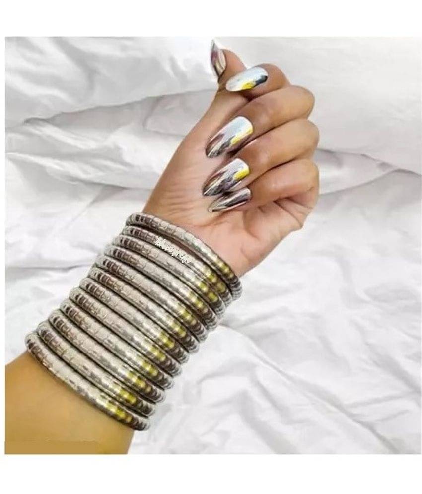 Samridhi DC Silver Bangle ( Pack of 1 ) Samridhi DC Silver Bangle ( Pack of 1 )
