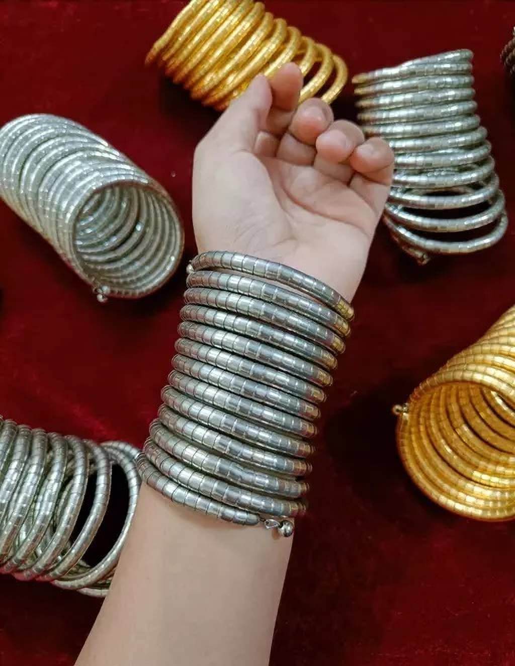 Samridhi DC Silver Bangle ( Pack of 1 ) Samridhi DC Silver Bangle ( Pack of 1 )