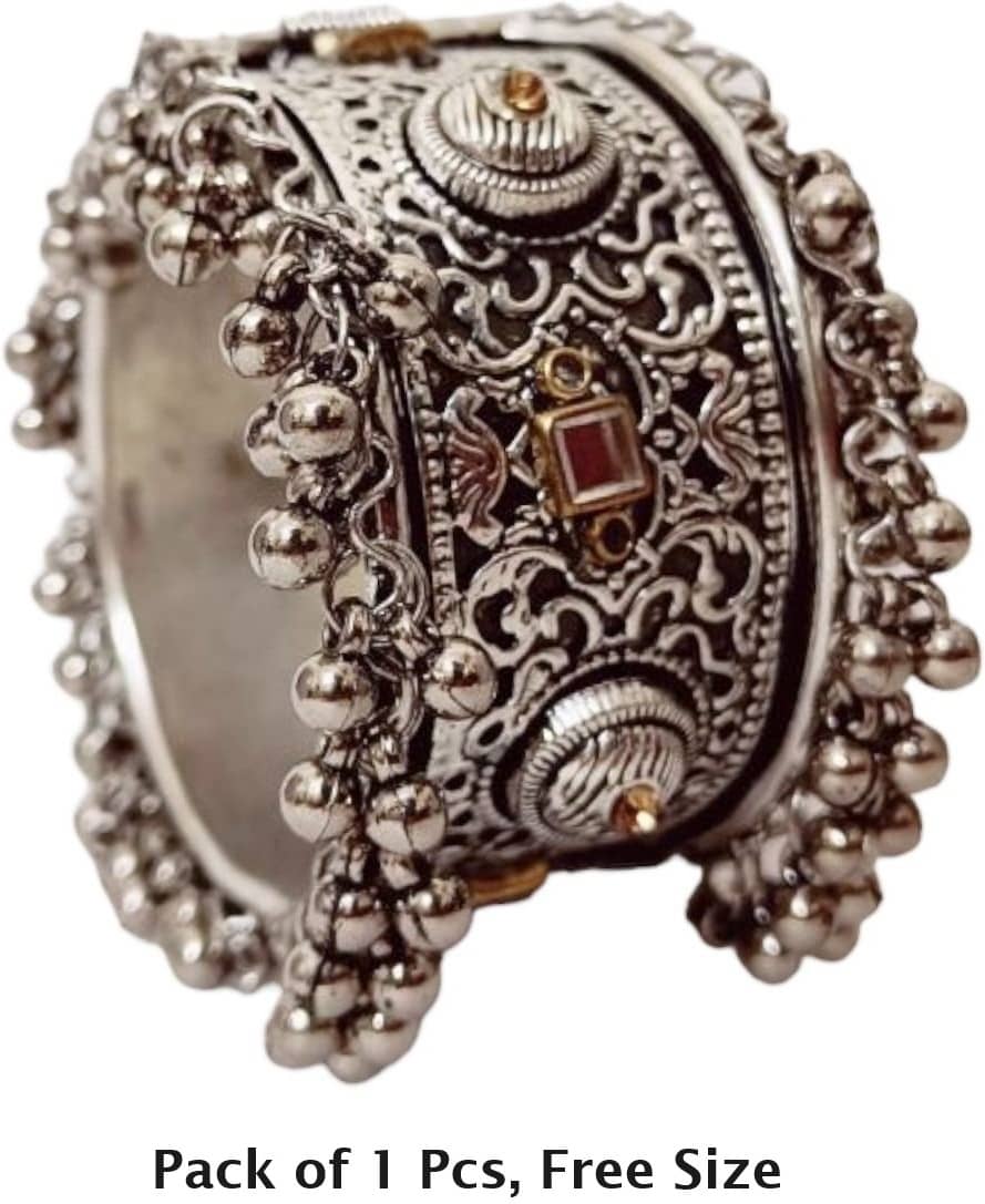 Samridhi DC Silver Bangle ( Pack of 1 ) - Bangles & Bracelets | Buy online on ZillyBuy