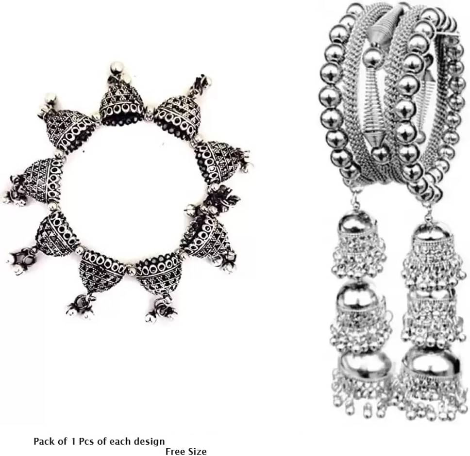 Samridhi DC Silver Bangle ( Pack of 2 ) Samridhi DC Silver Bangle ( Pack of 2 )