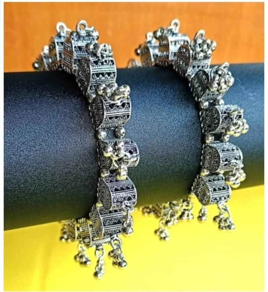 Samridhi DC Silver Bangle ( Pack of 2 )     			Samridhi DC Silver Bangle ( Pack of 2 )