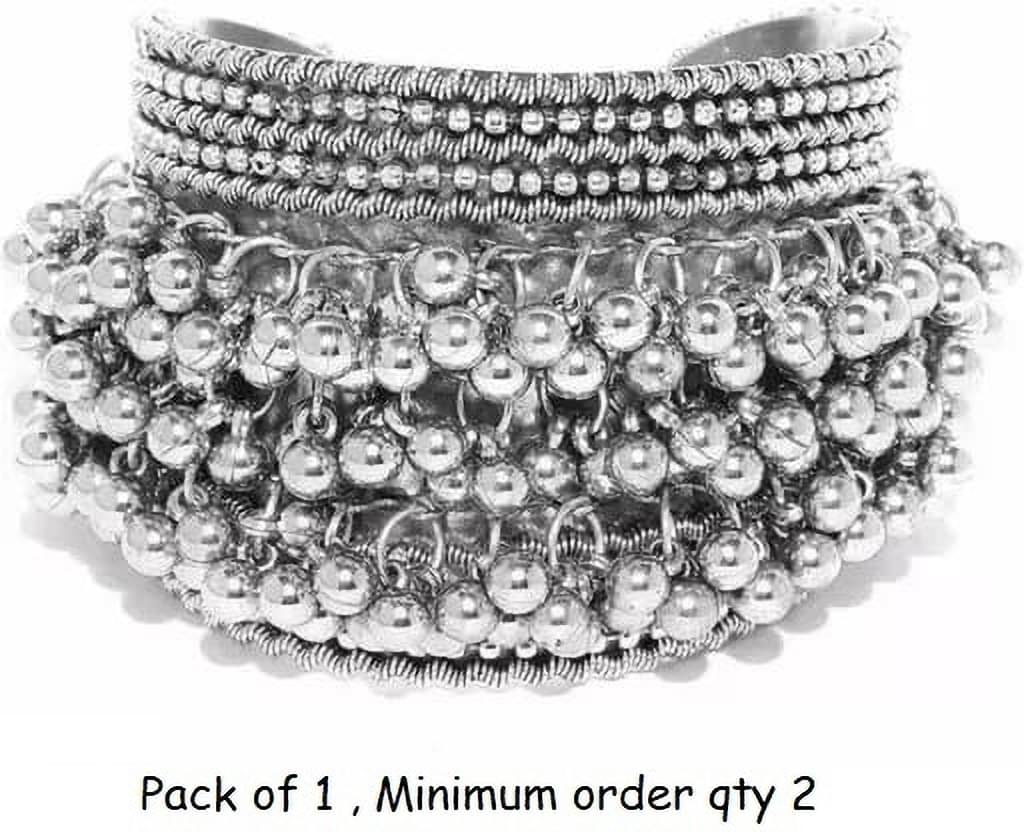 Samridhi DC Silver Bangle ( Pack of 1 ) Samridhi DC Silver Bangle ( Pack of 1 )
