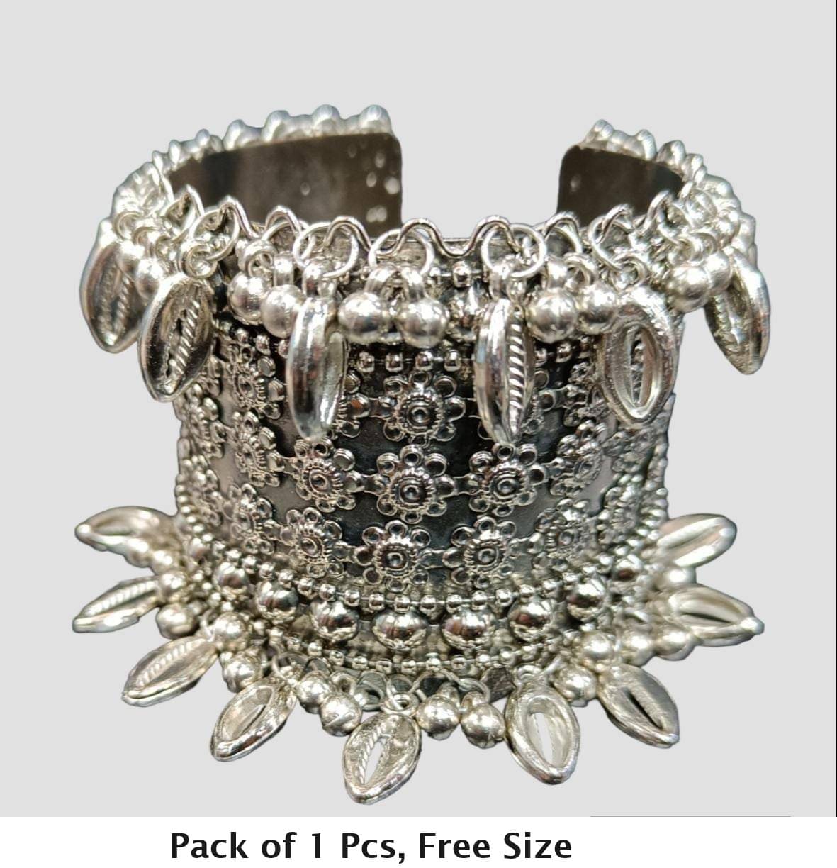 Samridhi DC Silver Bangle ( Pack of 1 ) Samridhi DC Silver Bangle ( Pack of 1 )
