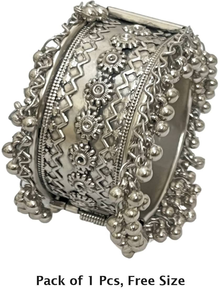 Samridhi DC Silver Bangle ( Pack of 1 ) Samridhi DC Silver Bangle ( Pack of 1 )