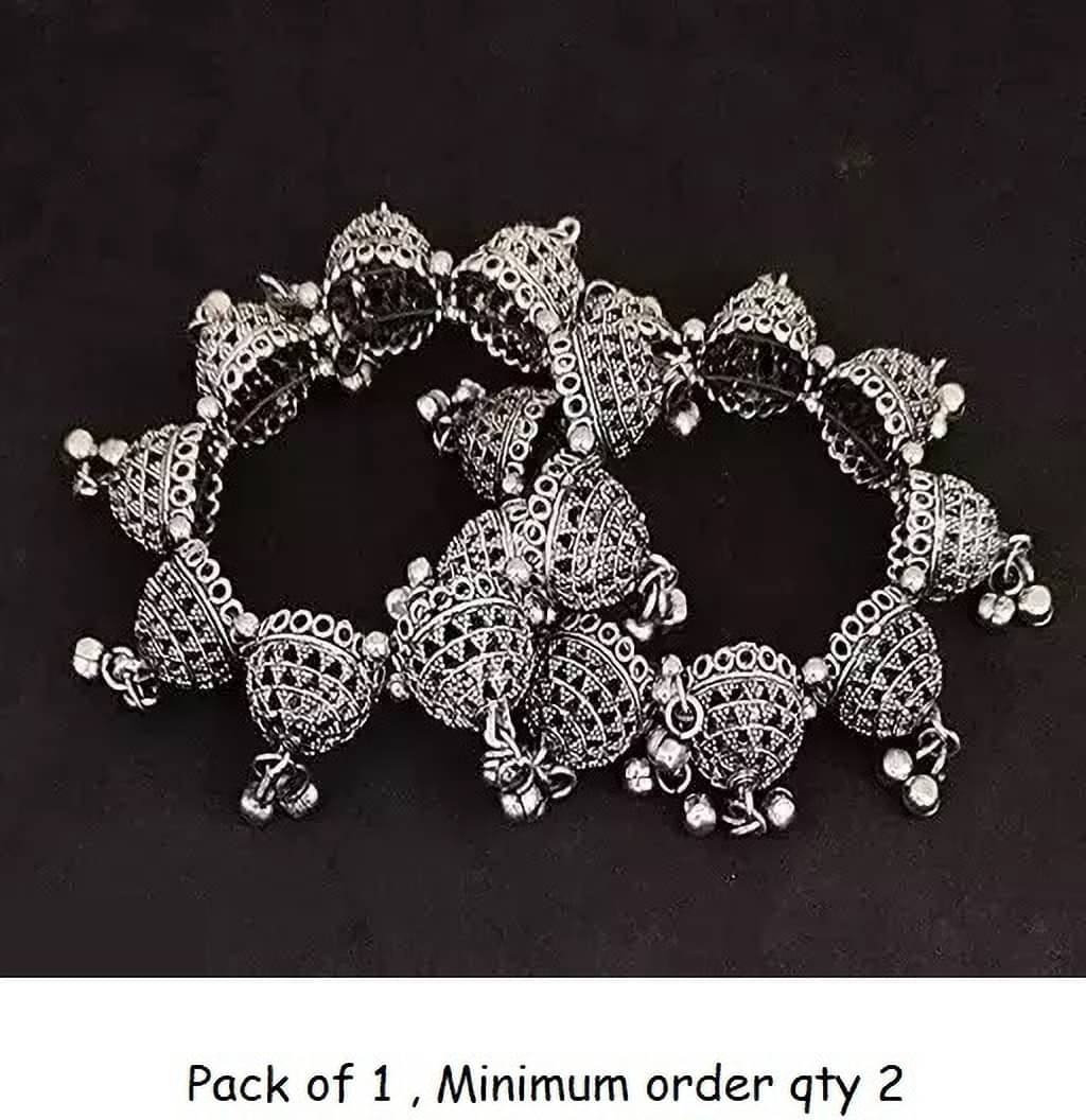 Samridhi DC Silver Bangle ( Pack of 2 ) Samridhi DC Silver Bangle ( Pack of 2 )