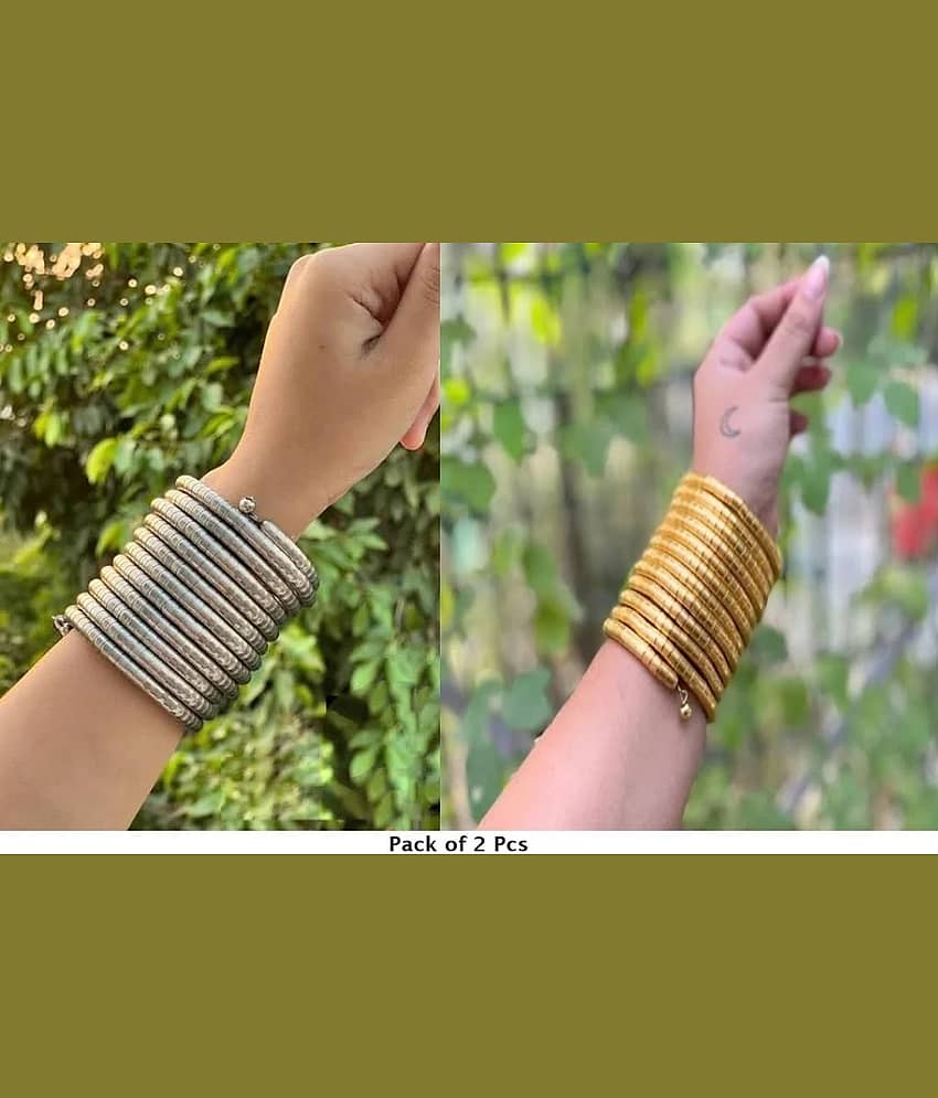 Samridhi DC Silver Bangle ( Pack of 2 ) - Bangles & Bracelets | Buy online on ZillyBuy