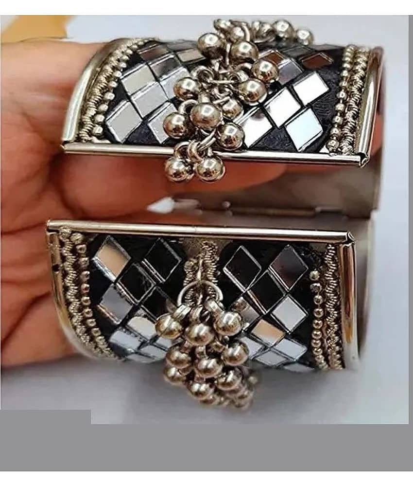 Samridhi DC Silver Cuff ( Pack of 1 ) - Bangles & Bracelets | Buy online on ZillyBuy