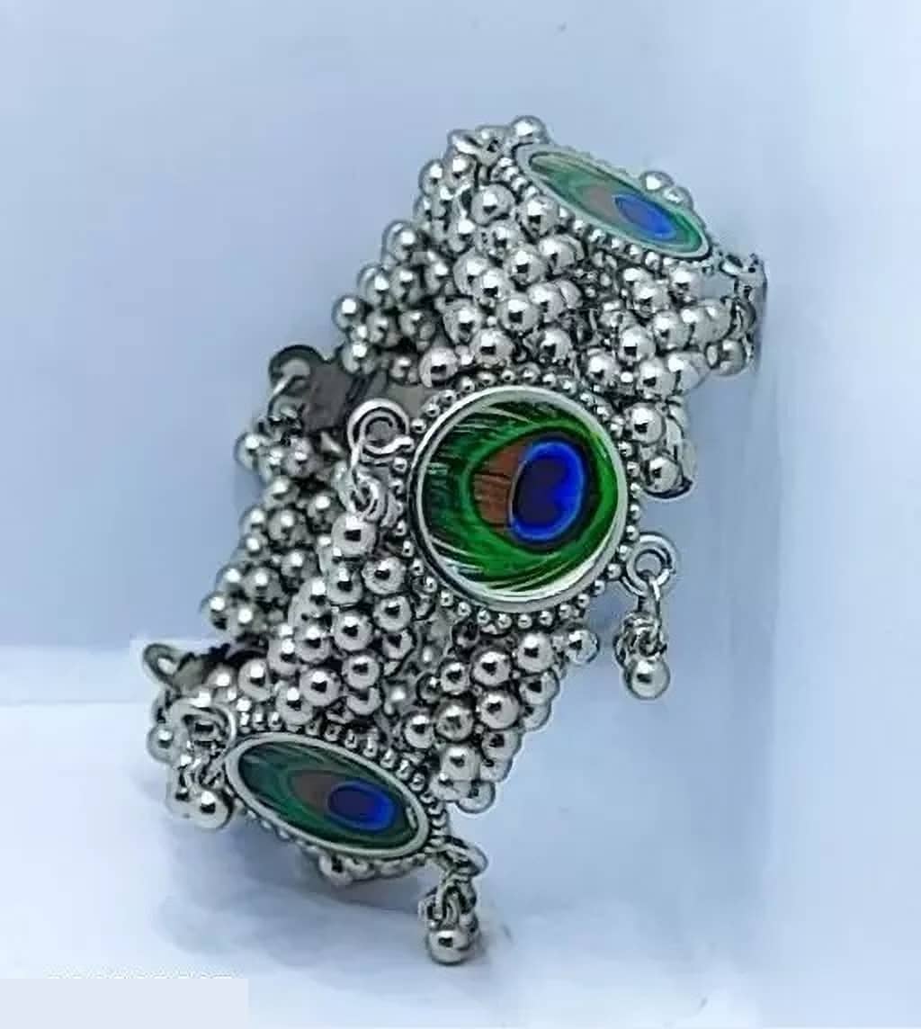 Samridhi DC Silver Cuff ( Pack of 1 ) - Bangles & Bracelets | Buy online on ZillyBuy