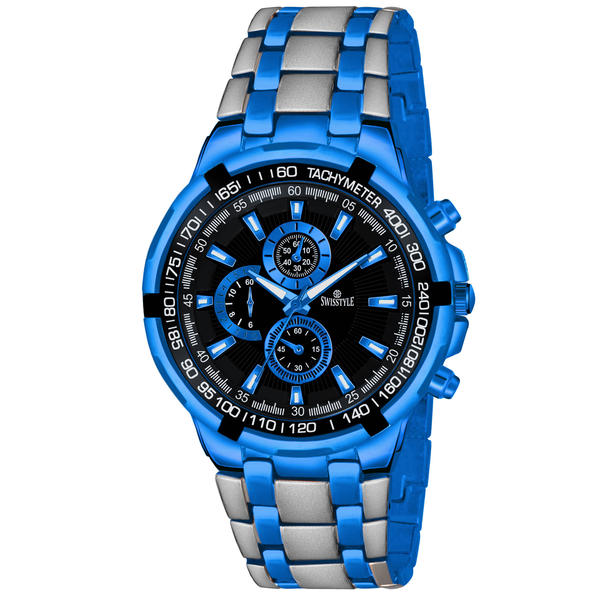 Swisstyle Blue Metal Analog Men's Watch