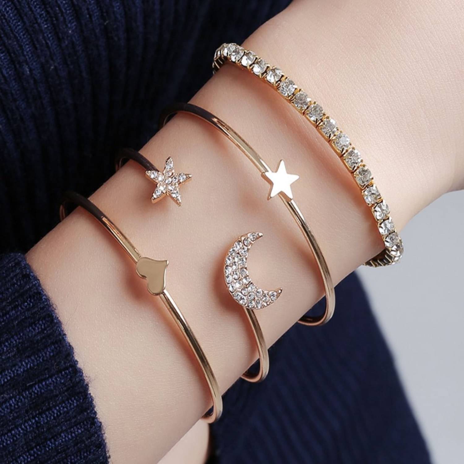 Thrillz Gold Bracelet ( Pack of 4 ) Thrillz Gold Bracelet ( Pack of 4 )