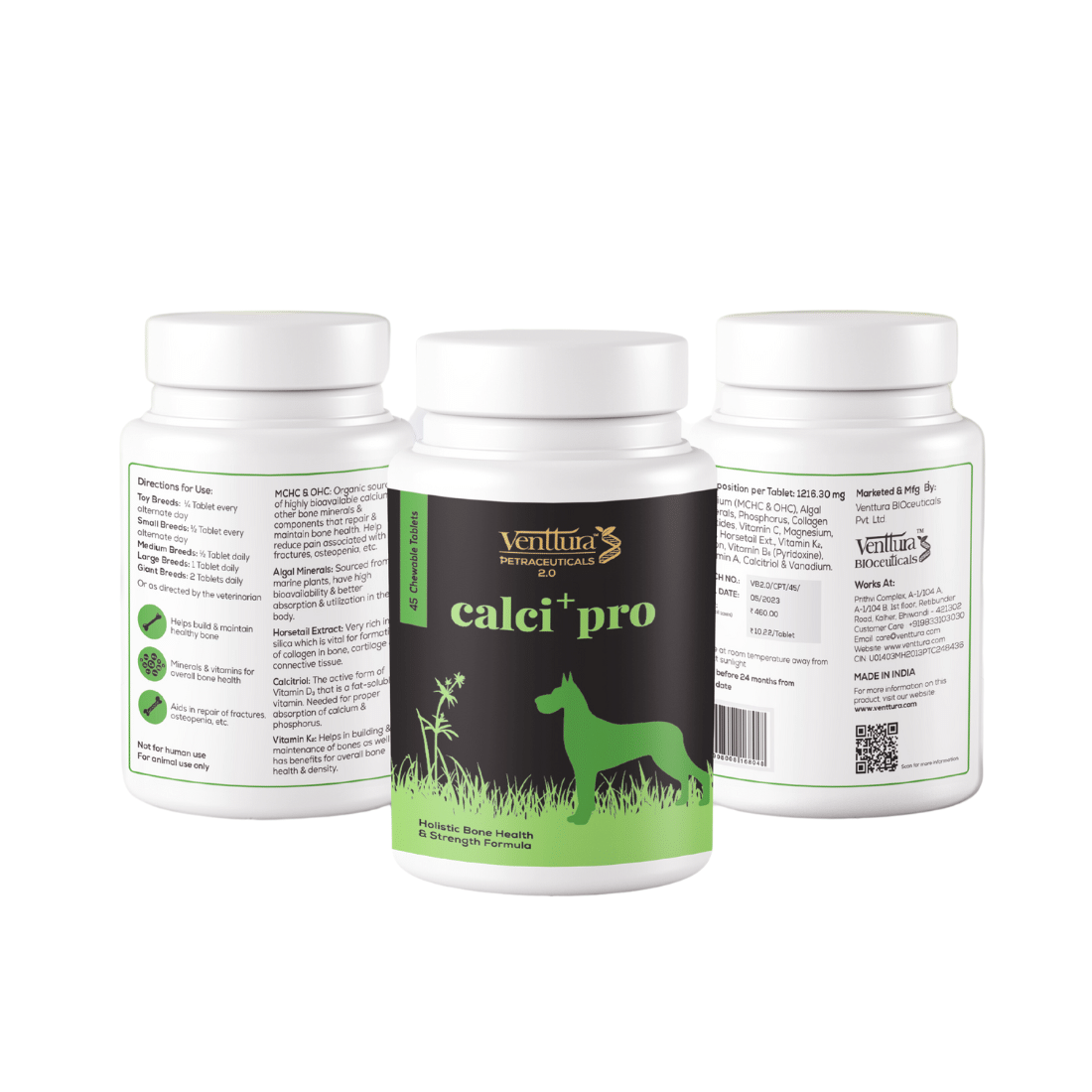     			Venttura Calci Pro+ Chewable Calcium Supplement Tablets (Pack of 90 Tablets)