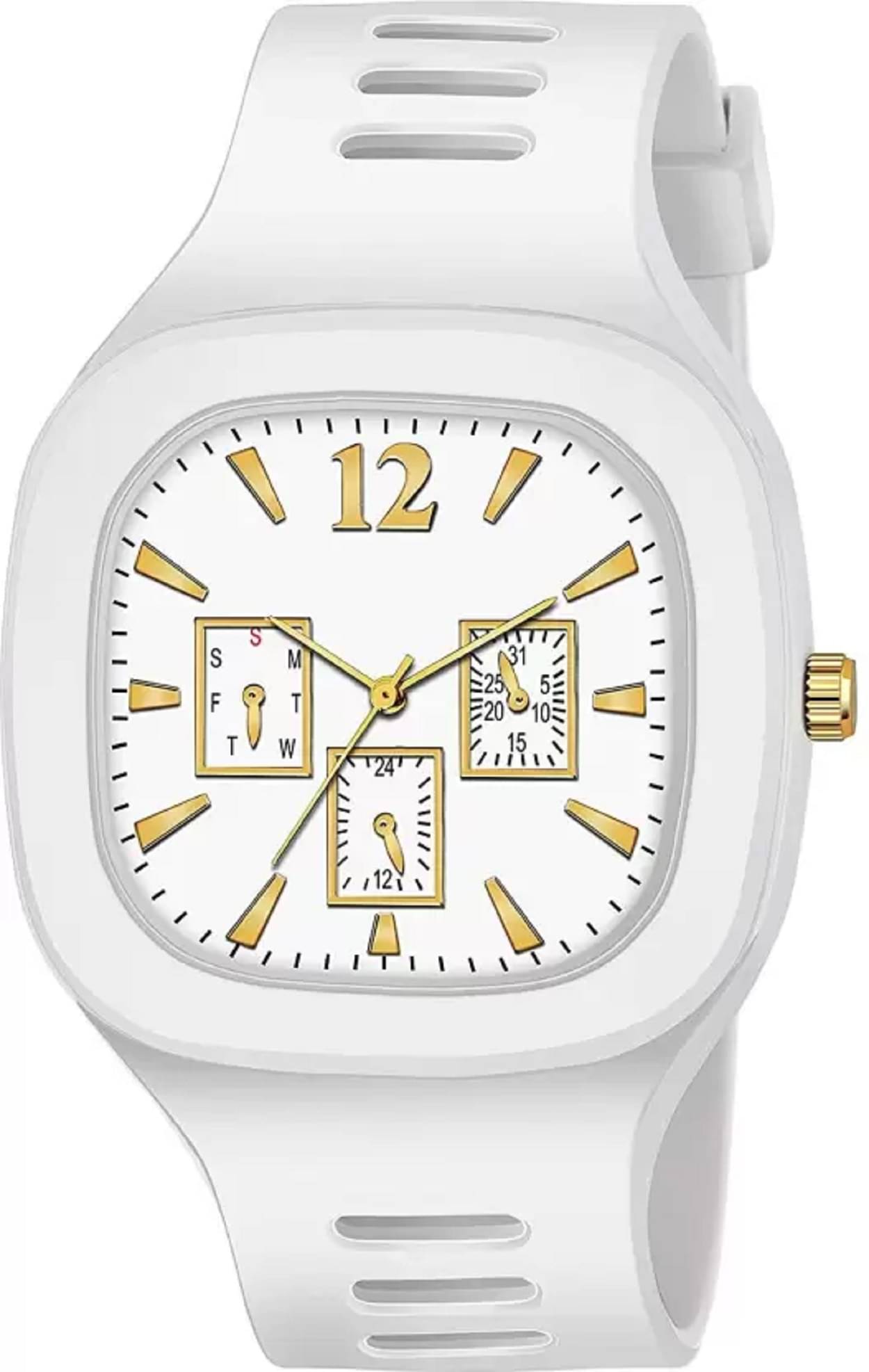     			Viser White Dial Analog Boys Watch ( Pack of 1 )