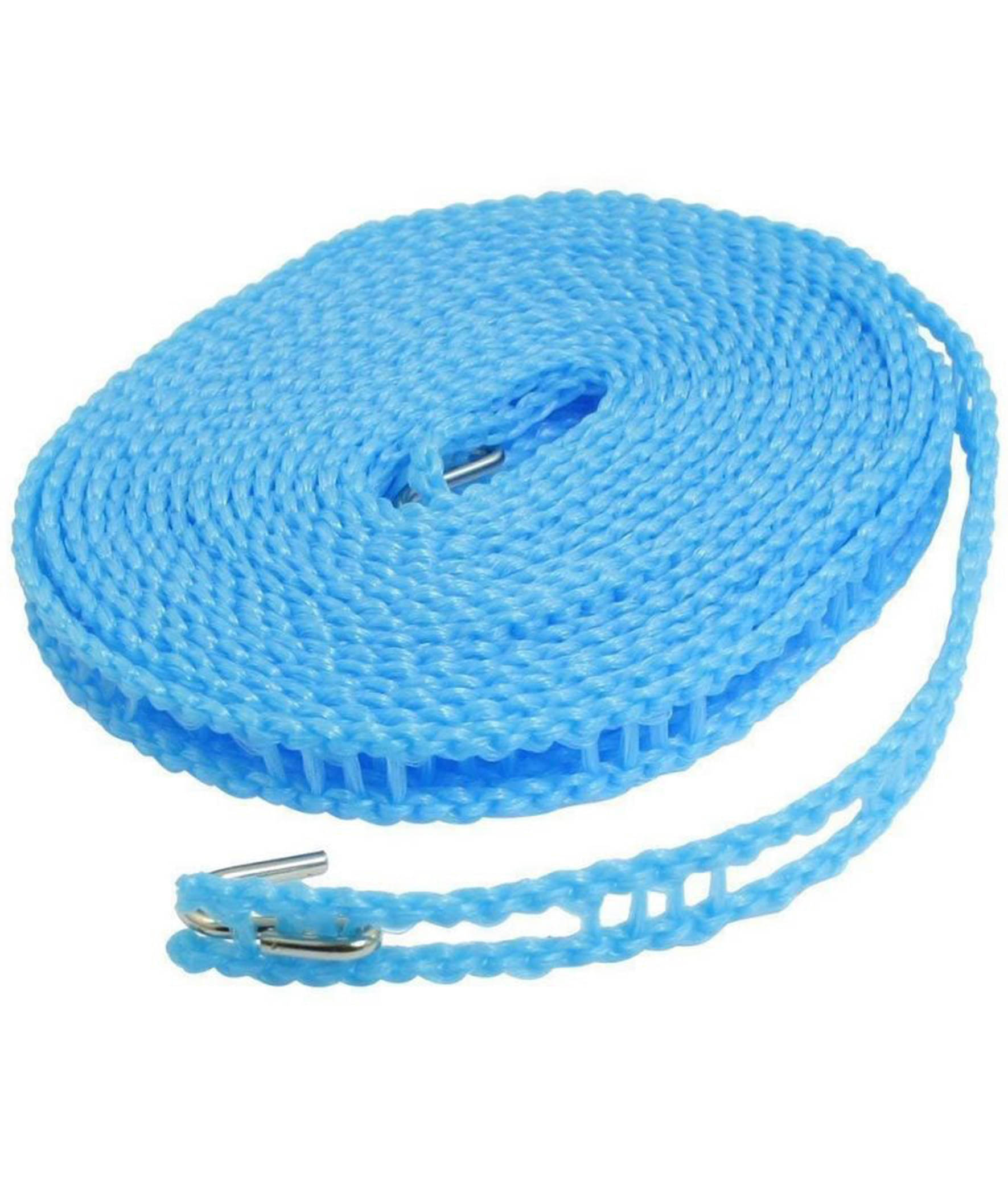     			Xforia5 Meters Windproof Anti-Slip Clothes Washing Line Drying Nylon Rope with Hooks(Pack of 1)