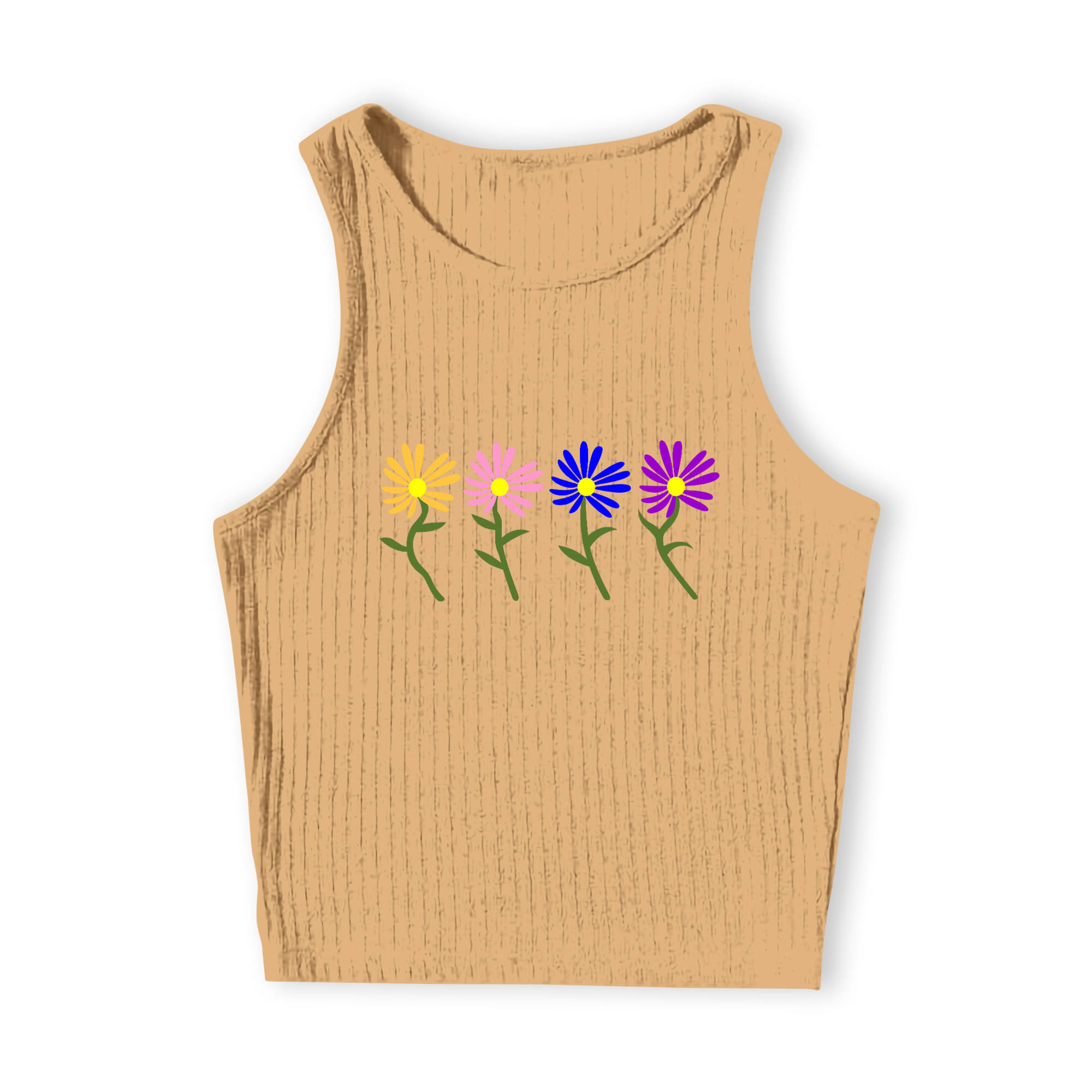 fashion and youth Women's Cotton Blend Crop Top ( Beige ) fashion and youth Women's Cotton Blend Crop Top ( Beige )