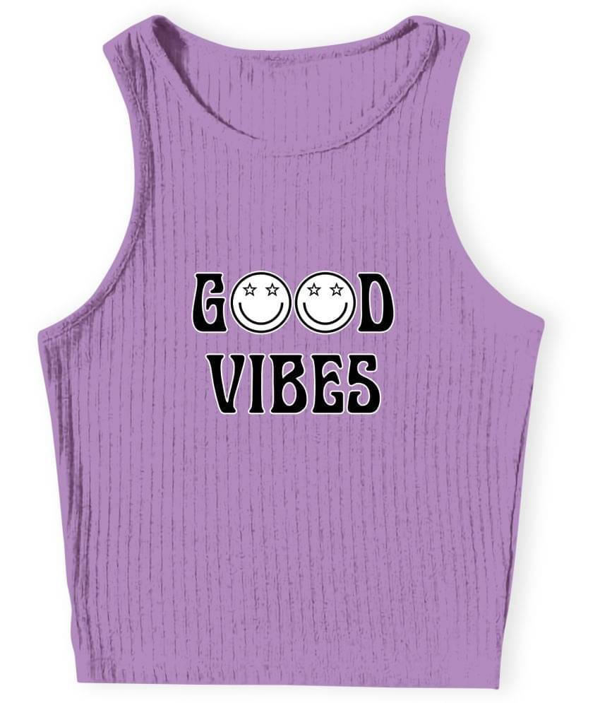     			fashion and youth Women's Cotton Blend Crop Top ( Purple )