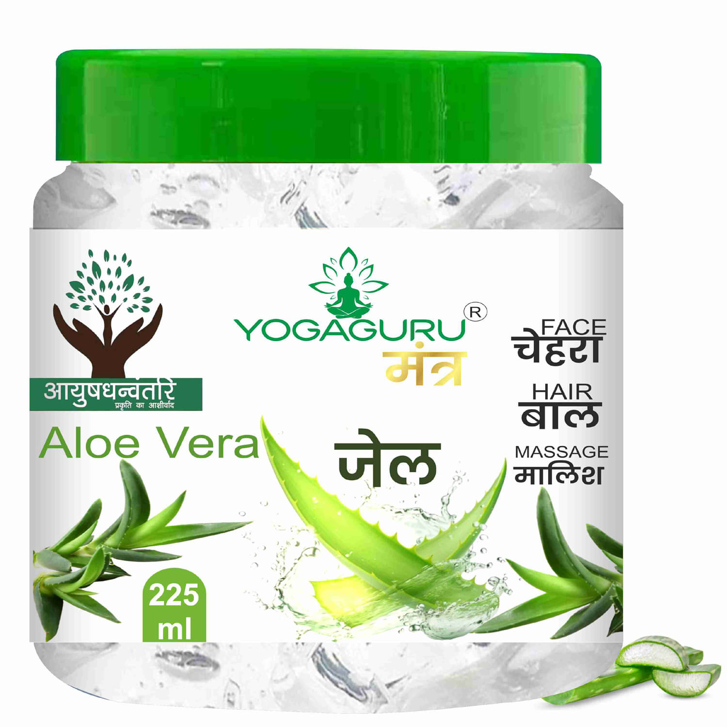     			yogaguru mantr Moisturizer All Skin Type Aloe Vera ( 225 gm )