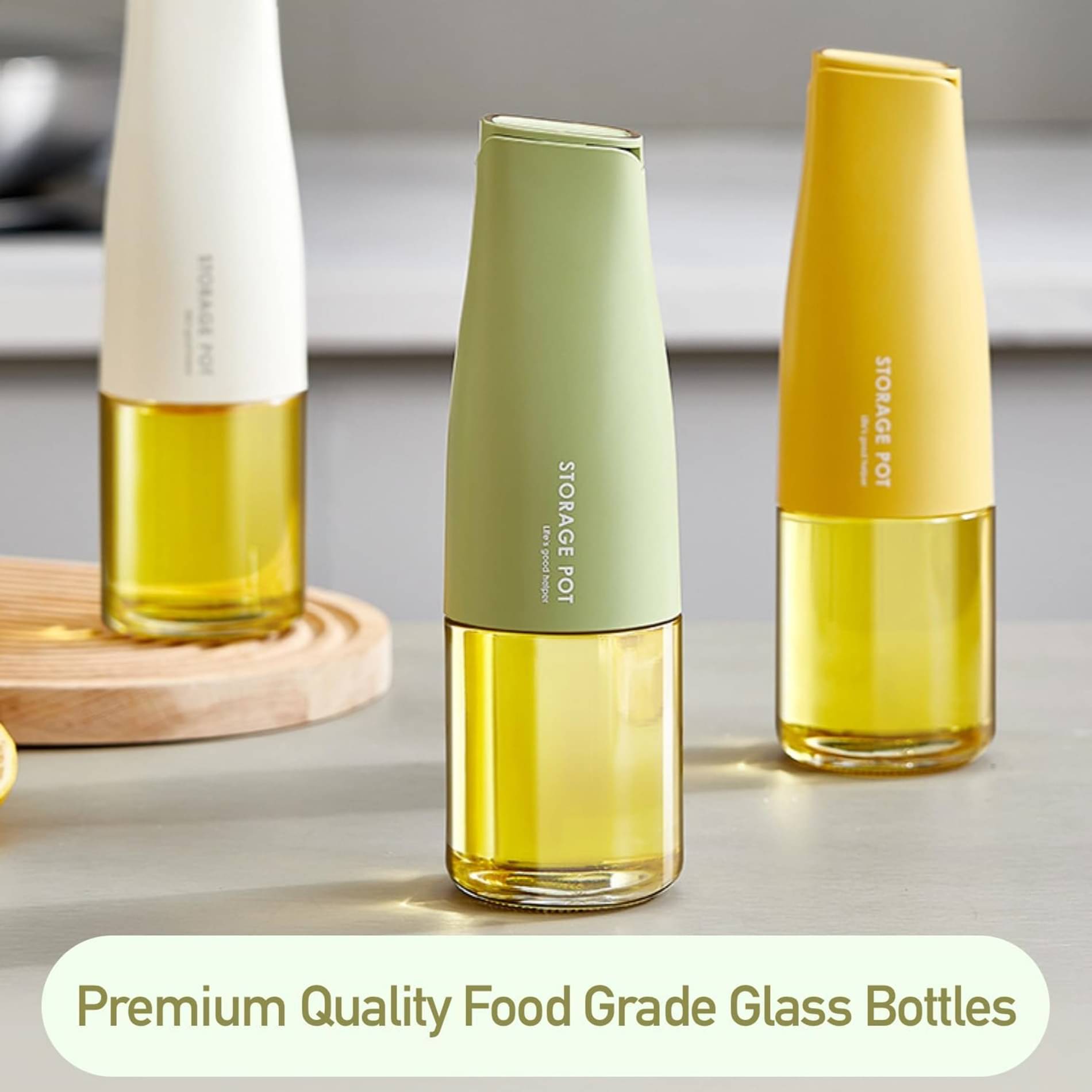     			ATIPRIYA Multicolor Glass Water Bottle 550 mL ( Set of 3 )